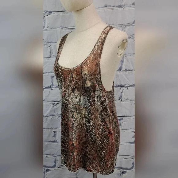 Aritizia Wilfred Women's Pocket Tank Top Leopard Model Animal Cheetah Size XS - Picture 3 of 13